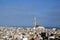 Hassan II mosque cityscape view casablanca morocco