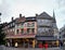 Hasselt, Belgium - 2017, December 23 : Restaurants in the main square of the town of Hasselt in Belgium