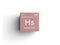 Hassium. Transition metals. Chemical Element of Mendeleev\\\'s Periodic Table. 3D illustration