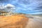 Hastings beach East Sussex UK in colourful HDR