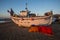 A Hastings fishing boat at dawn