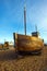 A Hastings Fishing Boat out of water at Rock-a-Nore