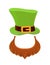 Hat and beard leprechaun