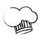 Hat chef drawn accesory icon