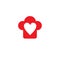 Hat chef love food red logo icon template Vector illustration design