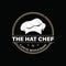 The hat chef symbol for Restaurant Cafe Bar Classic Vintage Logo design