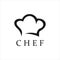 Hat chef vector logo design simple minimalist