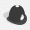 Hat english police isometric icon