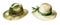 Hat, garden watercolor clipart illustration with isolated background