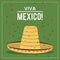 hat icon. Mexico culture. Vector graphic