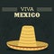 hat icon. Mexico culture. Vector graphic