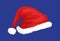 Hat of Santa Claus Closeup Vector Illustration