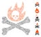 Hatch Collage Bones Fire Icon