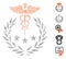 Hatch Collage Caduceus Logo Icon