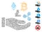 Hatch Collage Cryptocurrency Investment Hand Icon