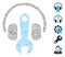 Hatch Collage Headphones Tuning Wrench Icon