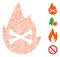 Hatch Hellfire Flame Icon Vector Collage