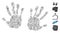 Hatch Mosaic Hand Prints Icon