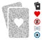 Hatch Mosaic Hearts Playing Cards Icon