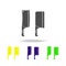hatchet hatchets multicolored icon. Element of kitchenware multicolored icon. Signs, outline symbols collection icon can be used f
