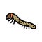 hatchlings silkworm color icon vector illustration