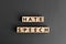 Hate speech - words from wooden blocks with letters