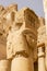 Hathor columns in the Hathor Chapel inside Mortuary Temple of Hatshepsut