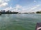 Hatirjheel day time beautiful bridge view from the boat