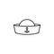 Hats sailor\\\'s hat line icon. Element of hats icon
