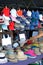 Hats for sale at a Spanish Sunday market