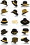 Hats silhouettes