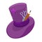 Hatter hat isolated on a white background. Vector graphics