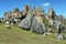 Hatun Machay stone forest in Ancash Peru.