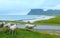 Haukland beach summer view (Norway, Lofoten).