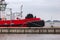 Haulier ship in an harbor