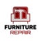 Hauling or restore furniture logo. Fixing or repair furniture vector sign. Leather and Fabric Upholstery emblem.