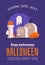 Haunted Graveyard Halloween Card