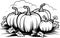 Haunted Harvest: Trendy Halloween Pumpkin Vector