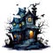 Haunted house cartoon