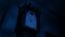 Haunted House Old Grandfather Clock With Creepy Shadows