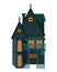 Haunted spooky house vector illustration