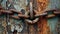 The Haunting Beauty of Rusted Steel Chains