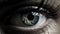 Haunting Close-up: A Woman\\\'s Eye In The Style Of Erik Johansson