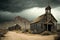 haunting ghost town, once thriving community devastated by natural disaster