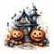 Haunting Pumpkin Background Illustration