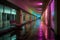 Haunting Stillness Engulfs Abandoned Night-Lit Shopping Mall