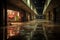 Haunting Stillness Engulfs Abandoned Night-Lit Shopping Mall