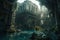 Hauntingly Beautiful: Explore a Sunken Palace and Mermaids in Ultra HD 5-AR Rendering