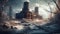 Hauntingly Beautiful: Winter Ruins Cinematically Captured in Hyper-Detailed Super-Resolution Using Unreal Engine and DOF