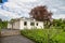 Haus am Horn building in Weimar, Germany with grass lawn. Haus am Horn is the only truly Bauhaus building